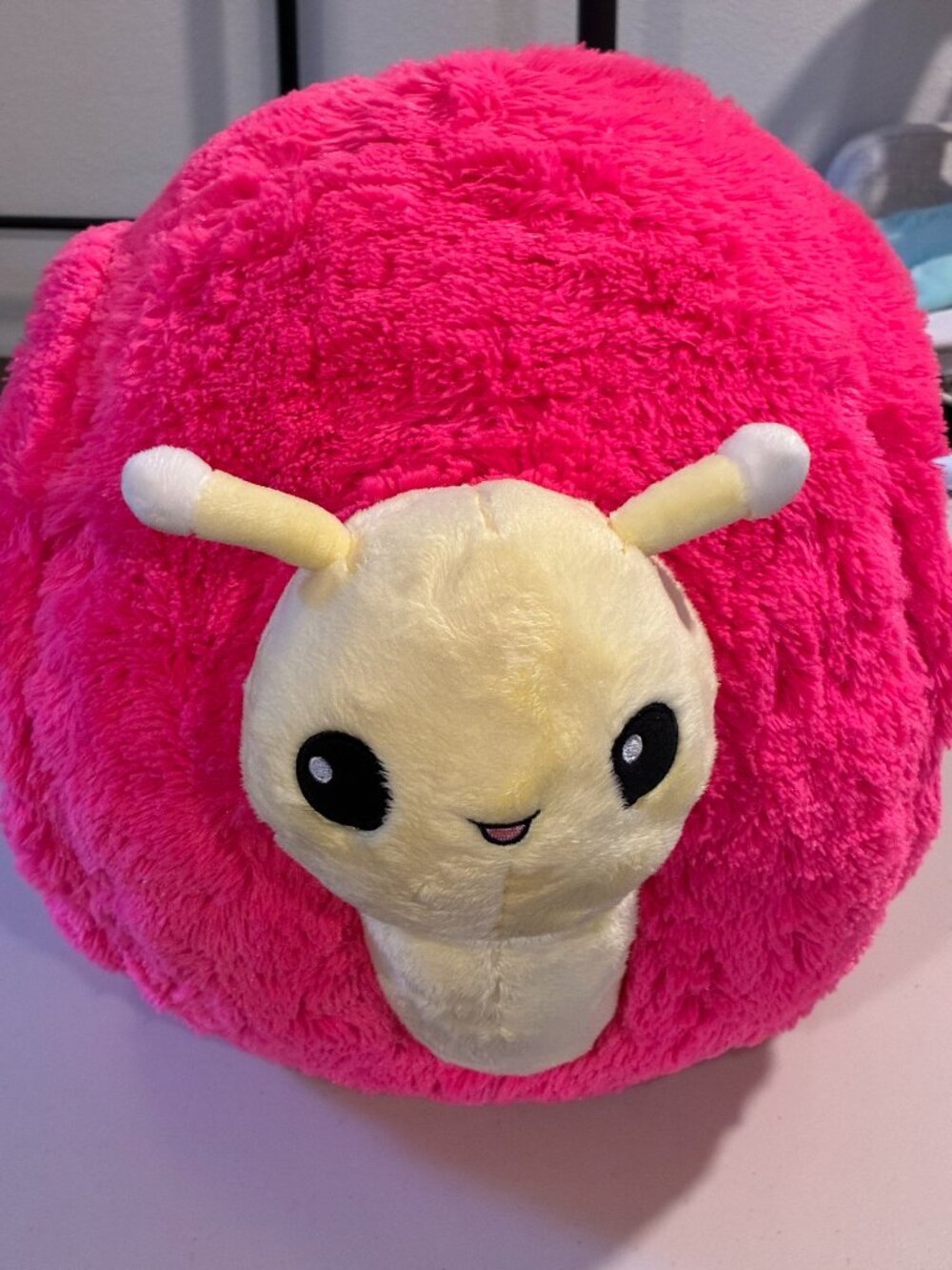 SQUISHABLE Snuggly Snail Large Hot Pink Plush 2016 Retired Full Size 18X14